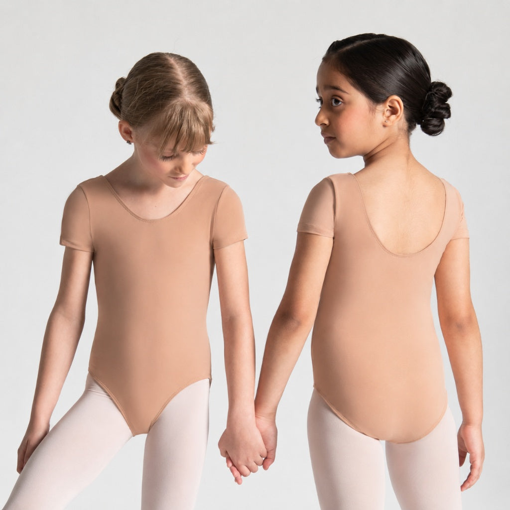 HALINE Short Sleeve Leotard