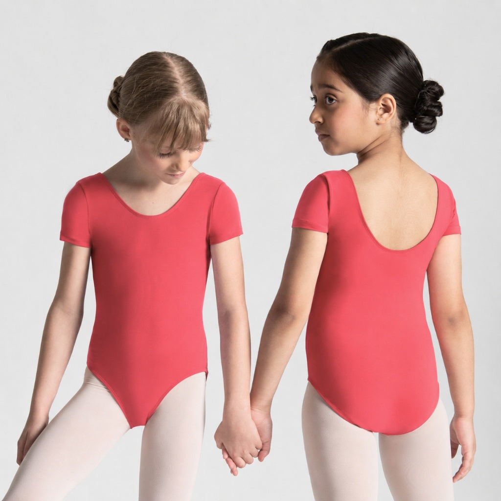 HALINE Short Sleeve Leotard