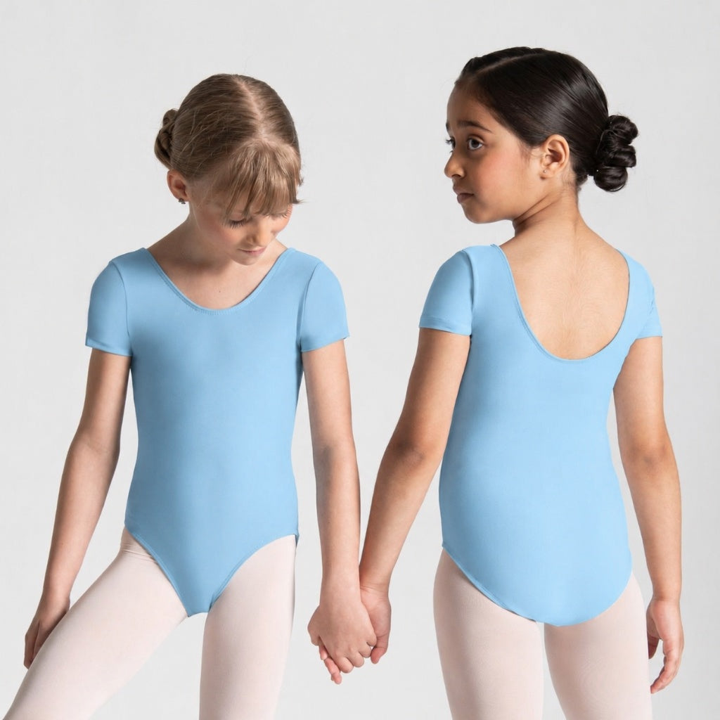HALINE Short Sleeve Leotard