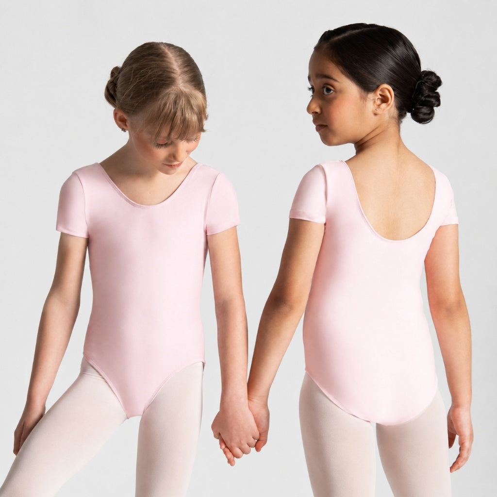 HALINE Short Sleeve Leotard