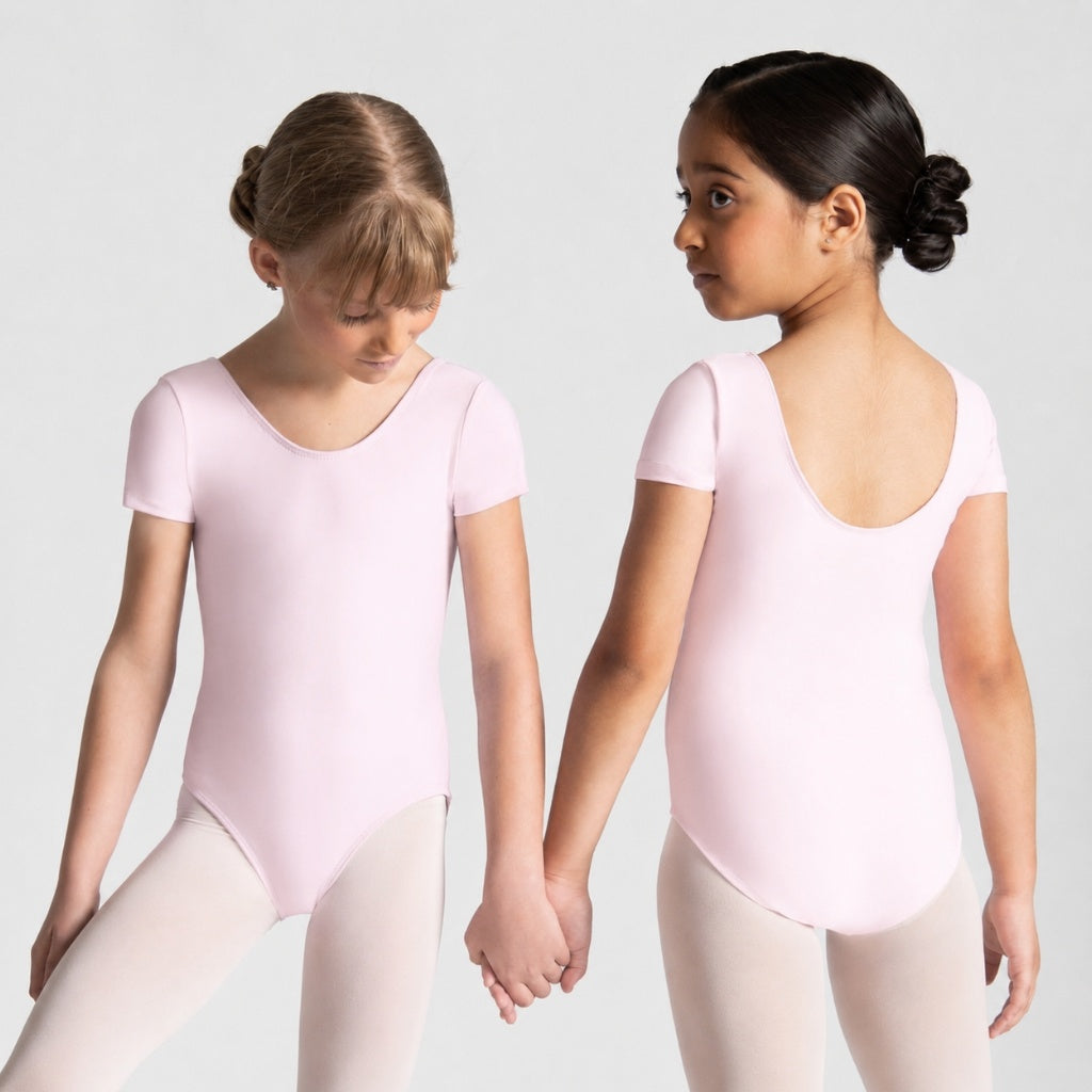 HALINE Short Sleeve Leotard