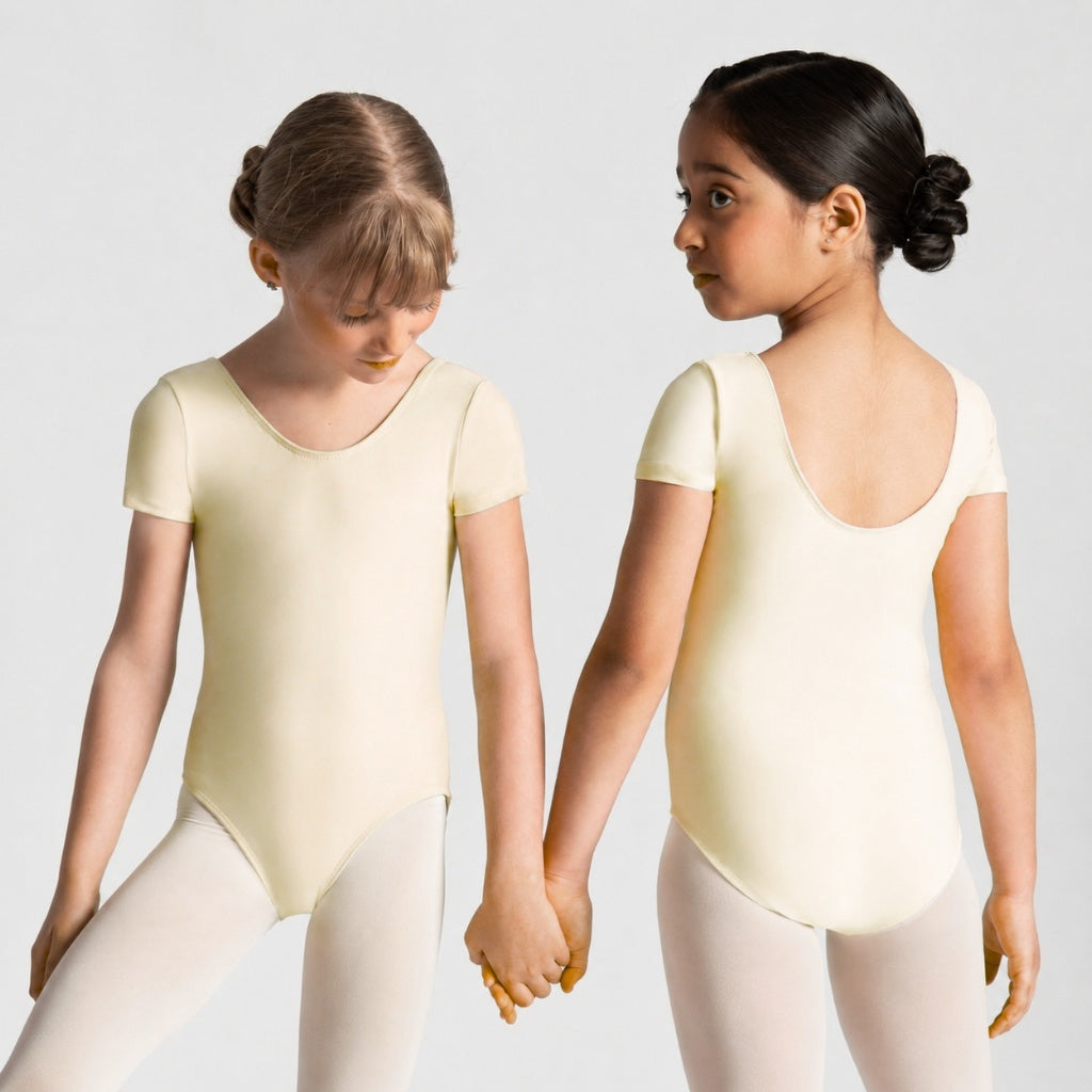 HALINE Short Sleeve Leotard