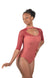 MOIRA Half Sleeve Open Front and Back High Neck Leotard