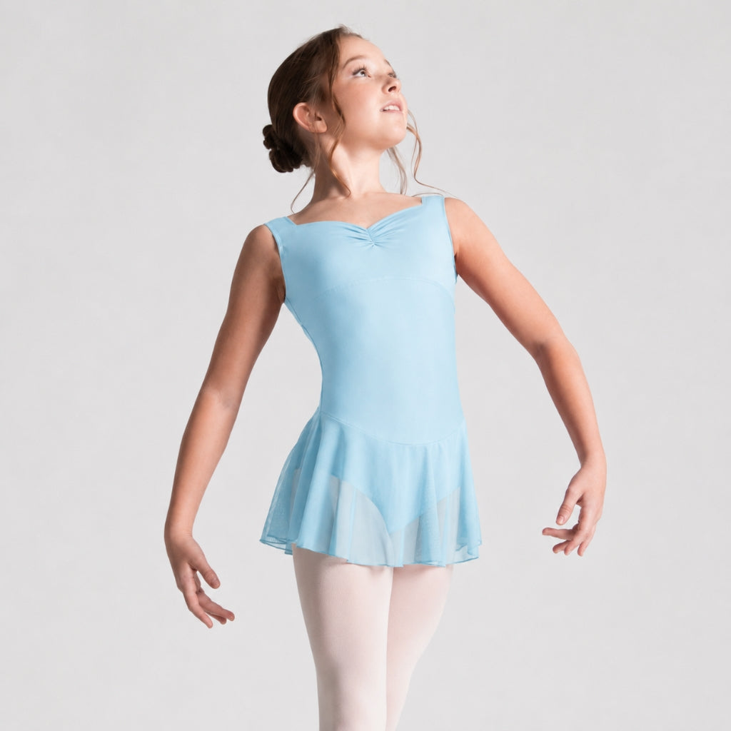 ROMY Pinch Front Sweetheart Neckline Tank Dress