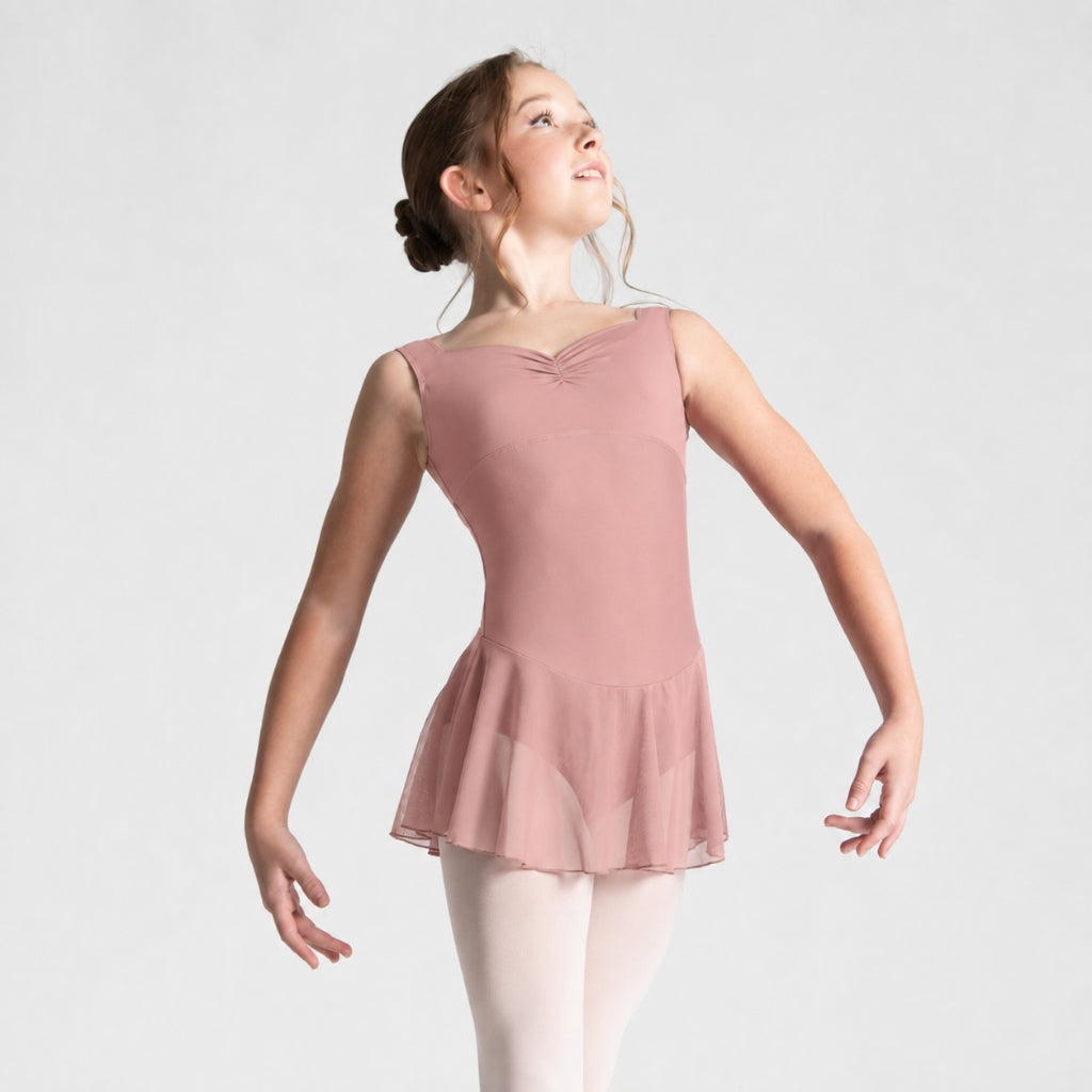 ROMY Pinch Front Sweetheart Neckline Tank Dress