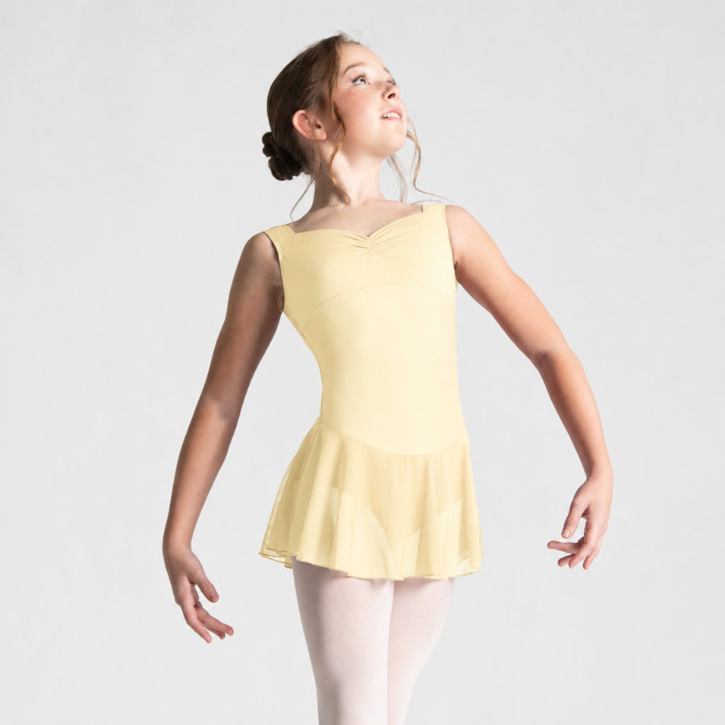 ROMY Pinch Front Sweetheart Neckline Tank Dress