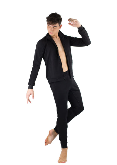 AJAX Fitted Zip Front Jacket with Pockets