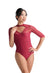 MOIRA Half Sleeve Open Front and Back High Neck Leotard