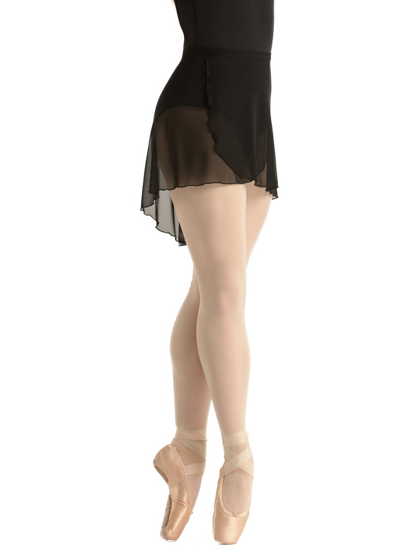 stina / black ribbon wrap skirt / short / dusty pink